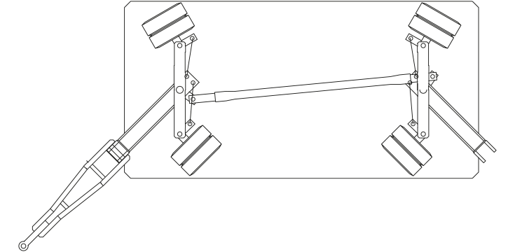 4-Rad-Achsschenkellenkung